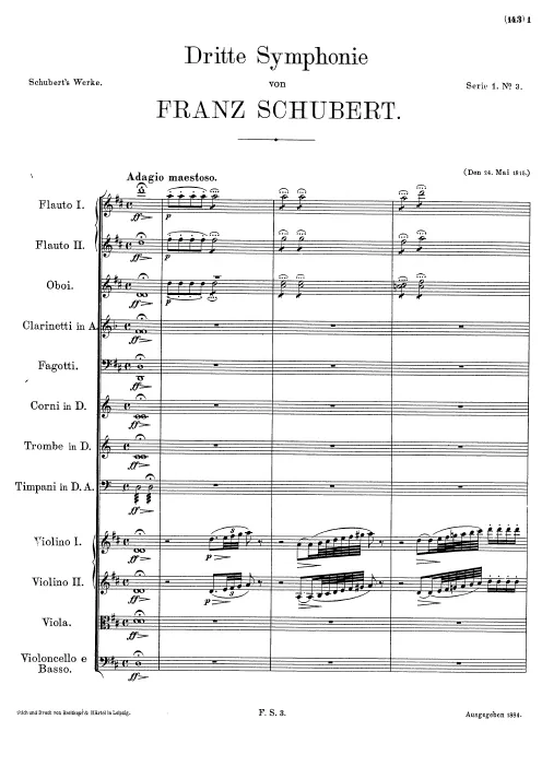 First page of Symphony No.3