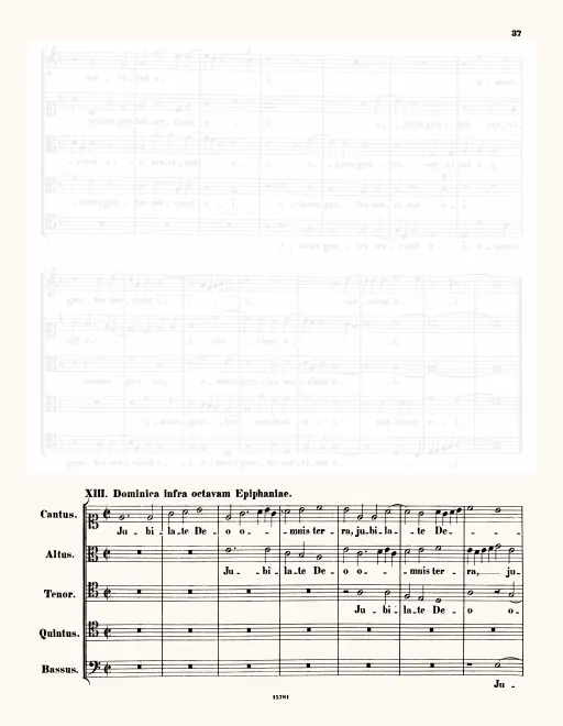 First page of Iubilate Deo omnis terra