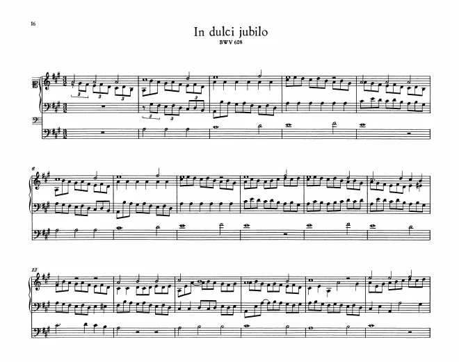 First page of In dulci jubilo