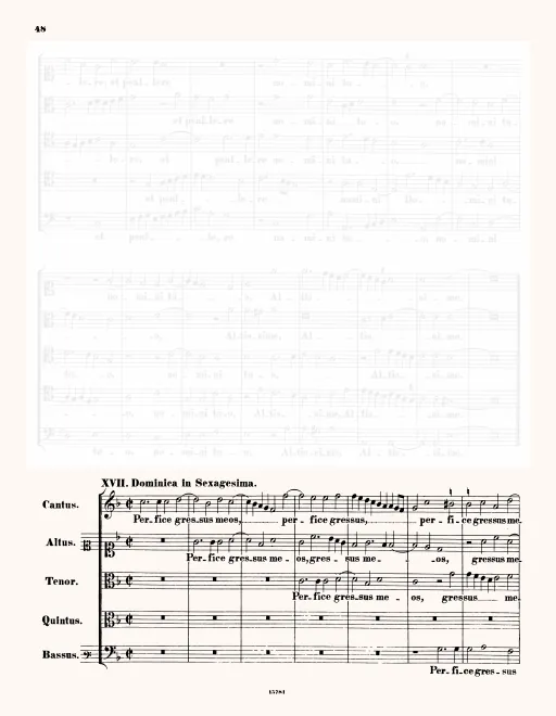 First page of Perfice gressus meos