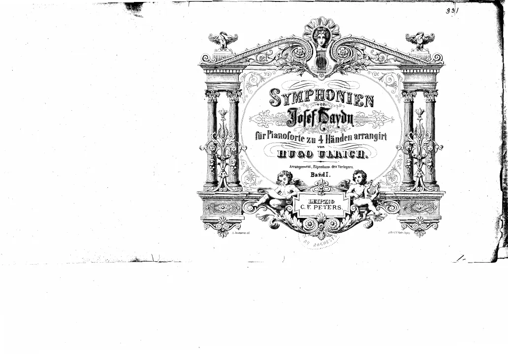 First page of Symphony No.103 in E-flat major