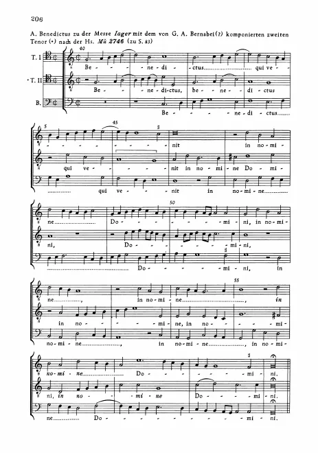 Anhang: A. VI. Benedictus