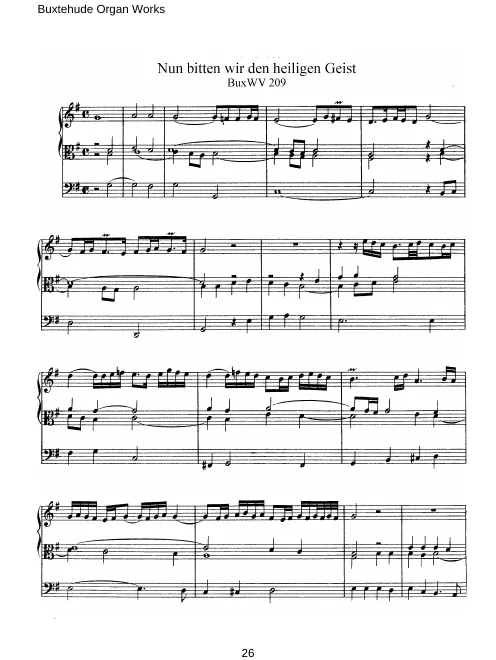 First page of Nun bitten wir den heiligen Geist