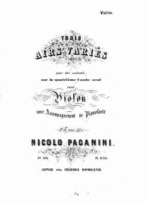 First page of 3 Airs Variés