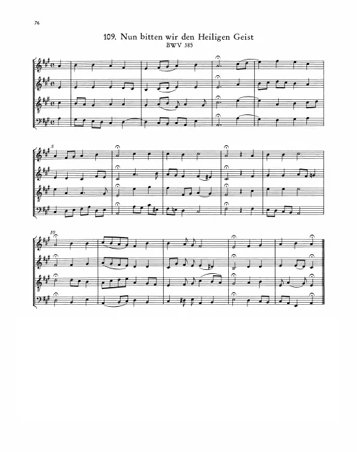 First page of Nun bitten wir den Heiligen Geist