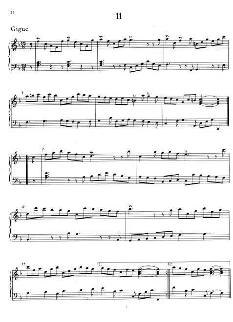First page of Gigue