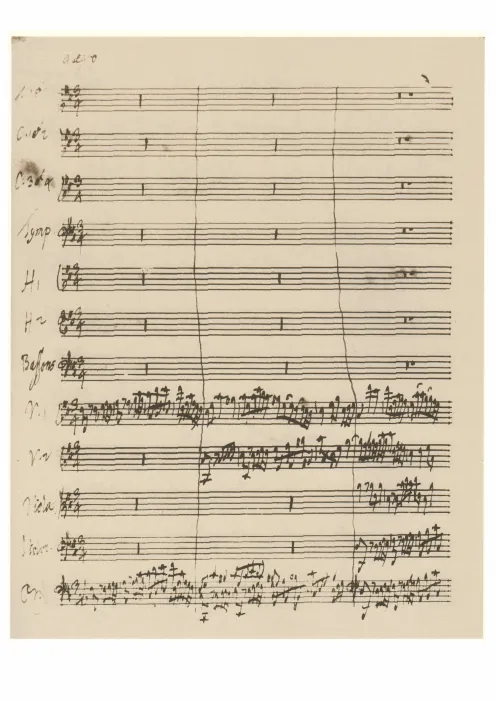 First page of Concerto in D major, HWV 335a