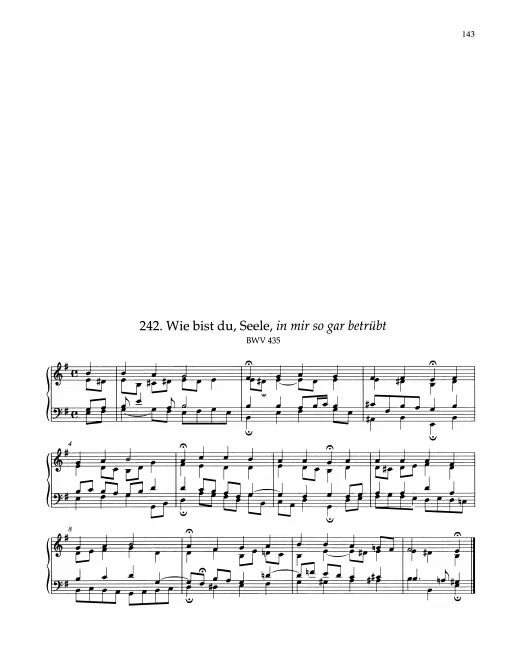 First page of Wie bist du, Seele, in mir so gar betrübt