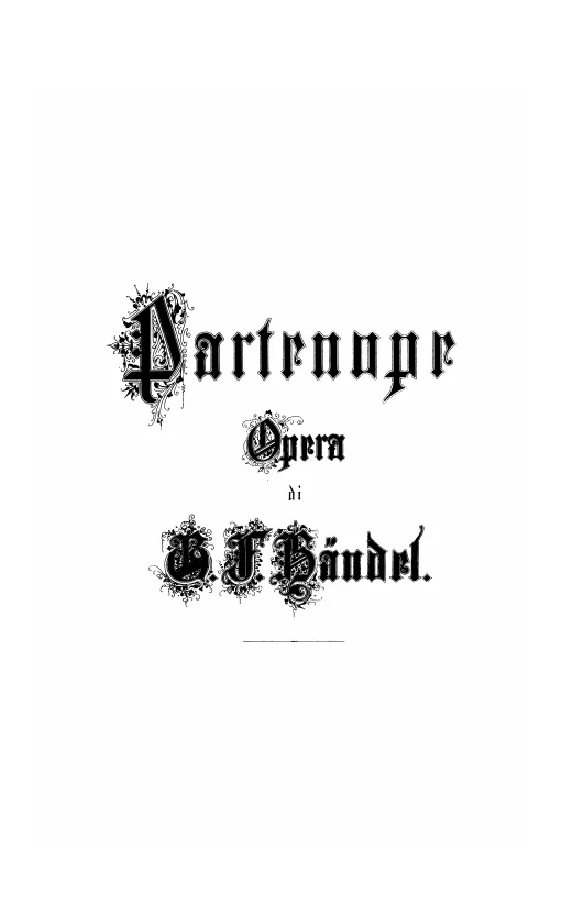 First page of Partenope