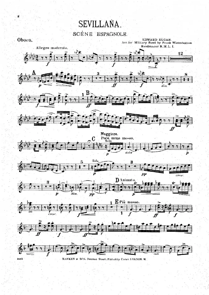 First page of Sevillaña