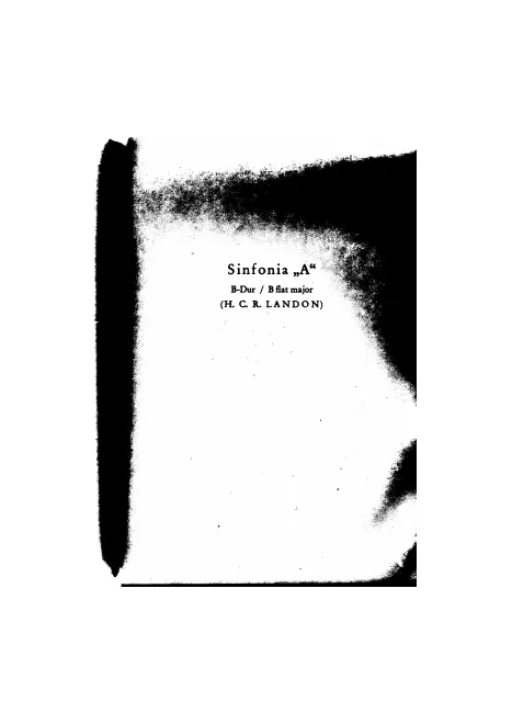 First page of Kritische Ausgabe sämtlicher Symphonien