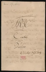 First page of Trio Sonata in C major