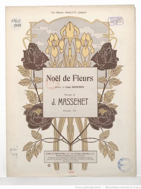 First page of Noël de fleurs