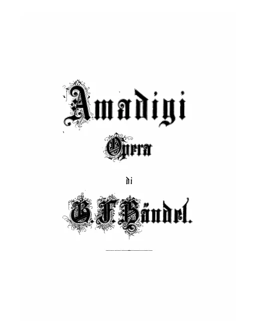 First page of Amadigi di Gaula