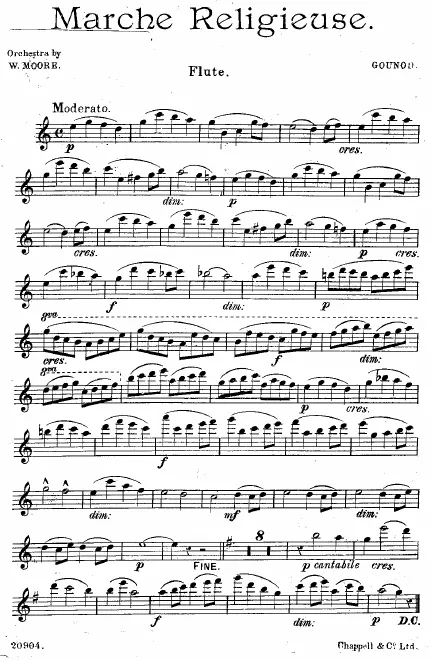 First page of Marche solennelle