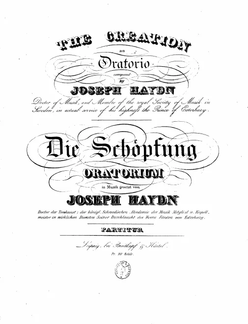 First page of Die Schöpfung