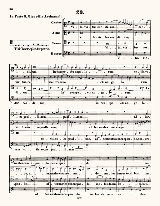 First page of Tibi Christe, splendor patris