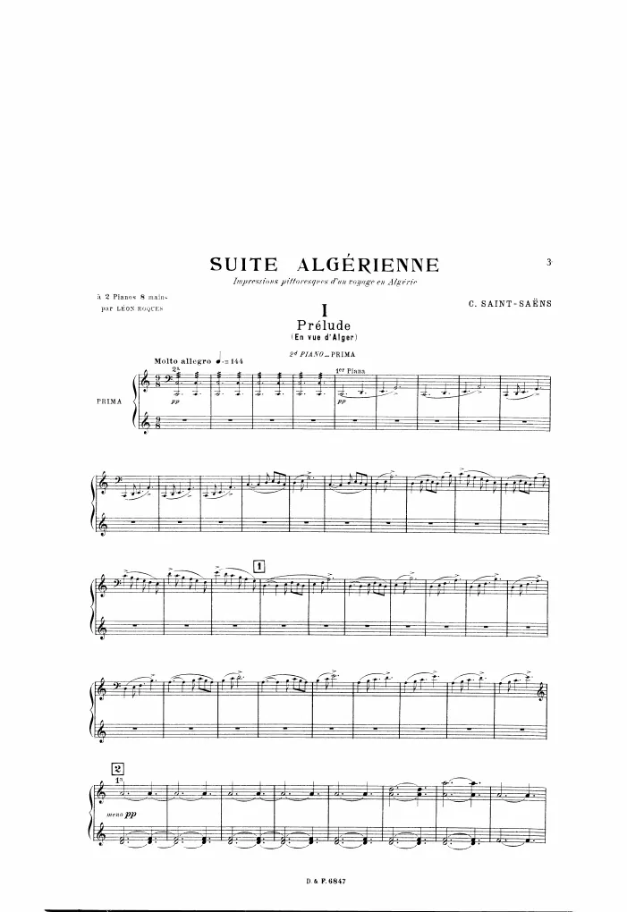 First page of Suite algérienne