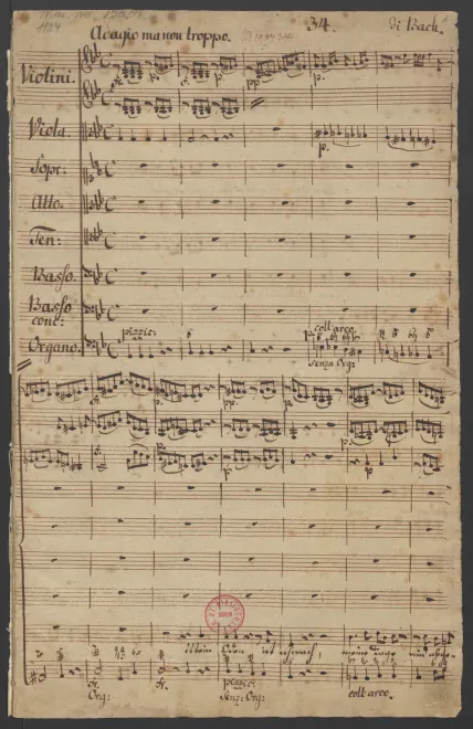 First page of Mein Odem ist schwach