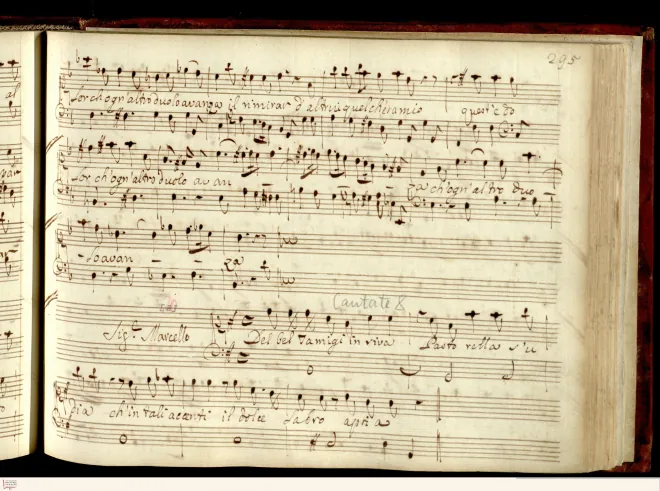 First page of Del bel Tamigi in riva