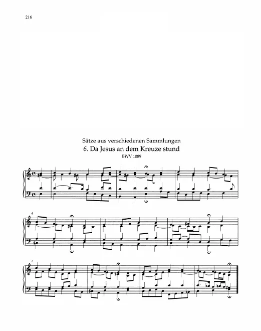 First page of Da Jesus an dem Kreuze stund