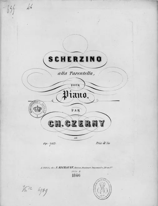 First page of Scherzino alla tarentella