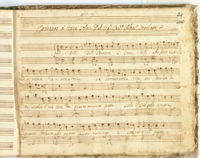 First page of Filli adorata e cara, io parto ; Partenza: Fileno giura fedeltà a Filli
