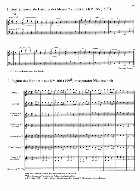 First page of Divertimento