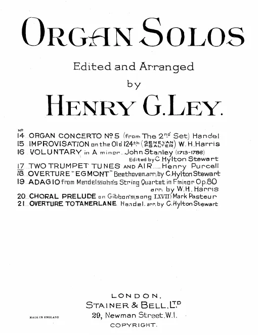 First page of Trumpet Tune in D major
