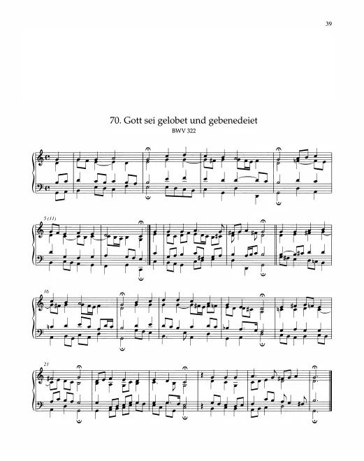 First page of Gott sei gelobet und gebenedeiet