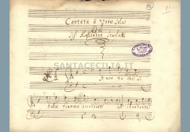 First page of Amor, tu che si bella
