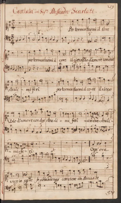 First page of Per tormentarmi il core