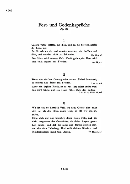 First page of Fest- und Gedenksprüche