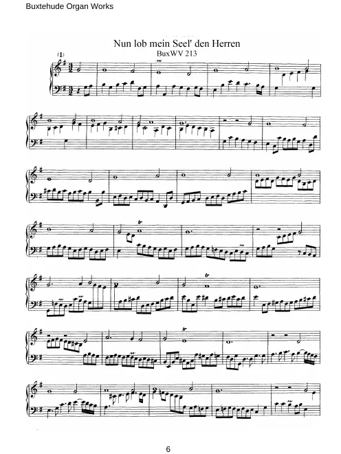 First page of Nun lob mein Seel' den Herren