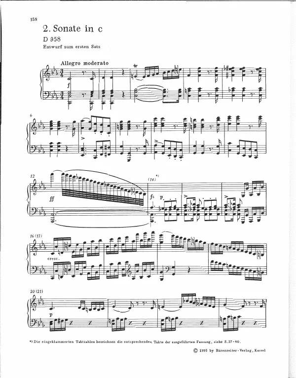 First page of Piano Sonata in C minor