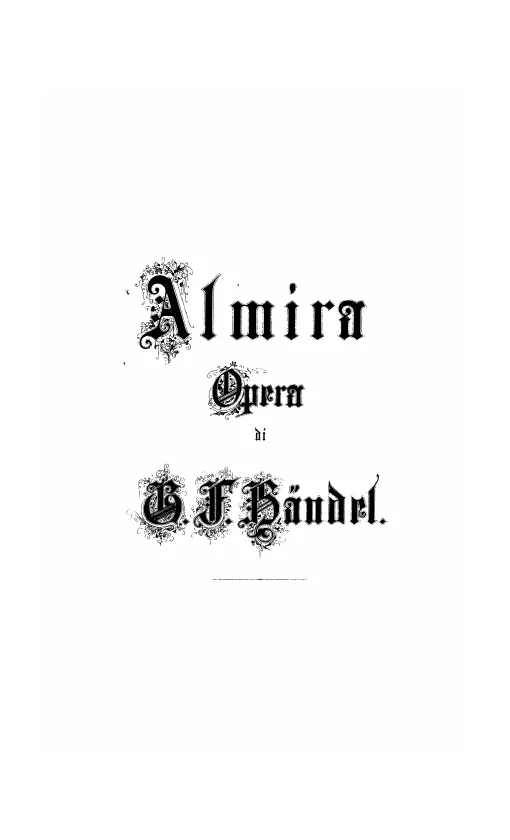 First page of Almira