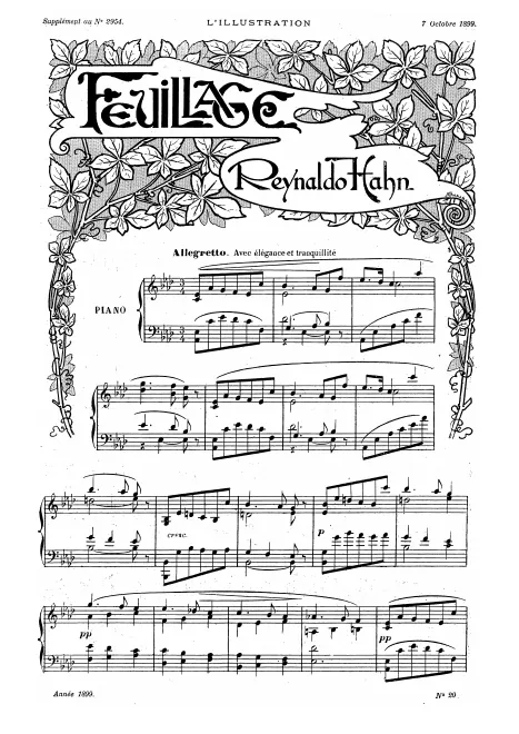 First page of Feuillage