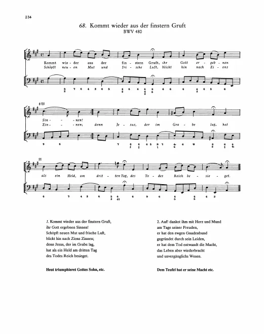 First page of Kommt wieder aus der finstern Gruft