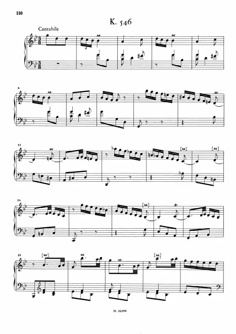 First page of Keyboard Sonata in G minor