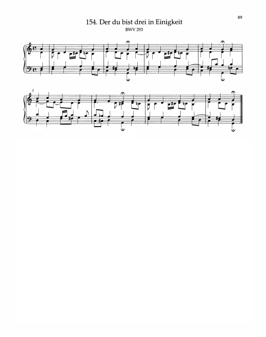 First page of Der du bist drei in Einigkeit