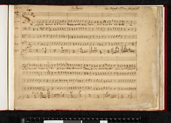 First page of De profundis clamavi