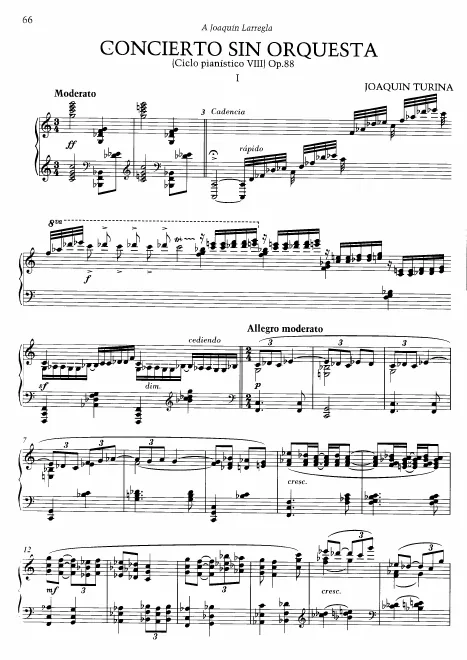 First page of Concierto sin orquesta