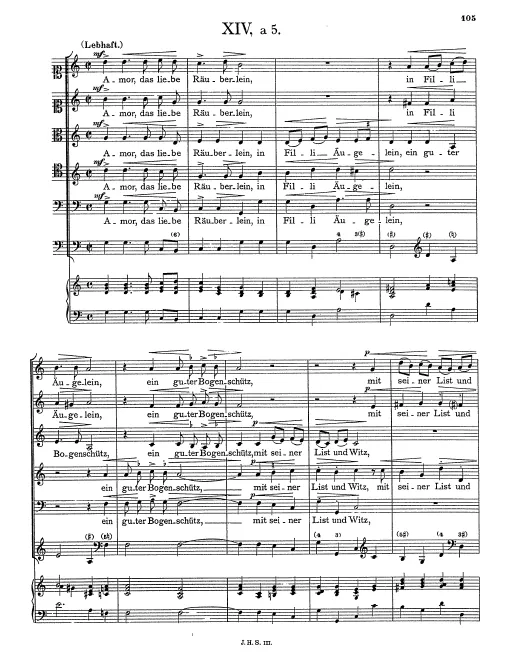First page of Amor das liebe Räuberlein