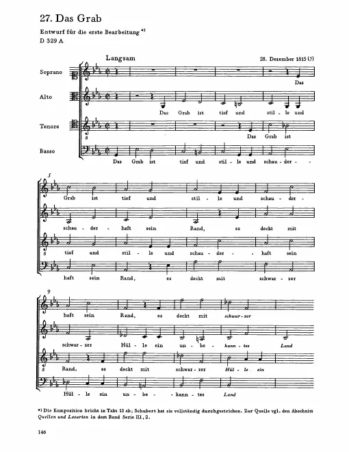 First page of Das Grab