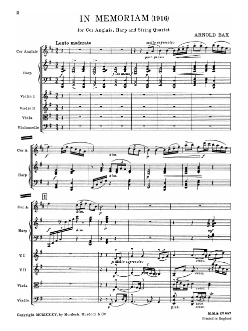 First page of In memoriam (1916)