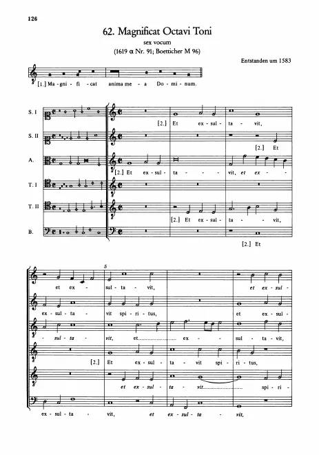 First page of Magnificat octavi toni