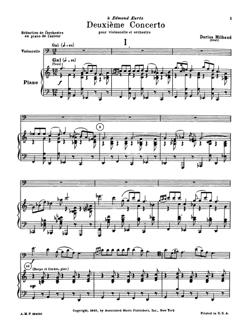 First page of Cello Concerto No.2