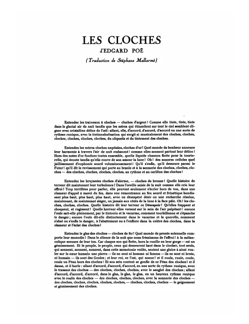 First page of Les cloches