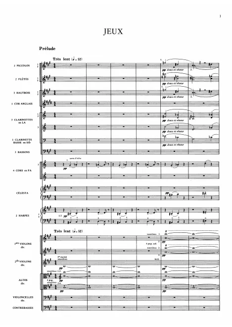 First page of Jeux