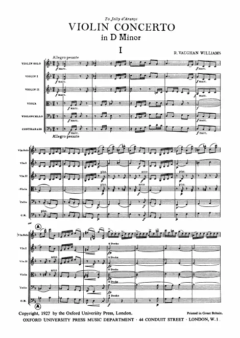 First page of Concerto Accademico
